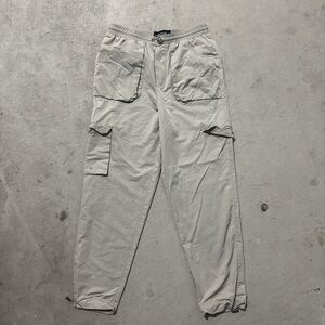 NATIVE YOUTH Light Gray Cargo Pants